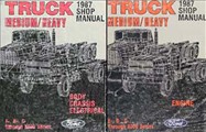 1987 Ford F B C 600-8000 Medium and Heavy Truck Repair Shop Manual Set