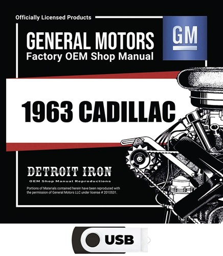 1963 Cadillac CD-ROM Shop Manual & Parts Book 