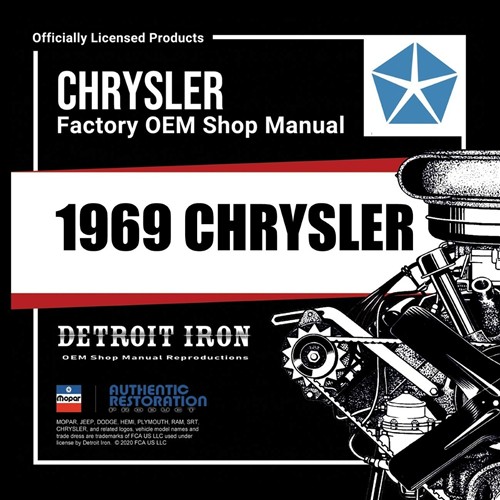 1969 Chrysler CD Repair Shop Manual & Part Book Imperial New Yorker 300 Newport