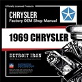 1969 Chrysler CD Repair Shop Manual & Part Book Imperial New Yorker 300 Newport