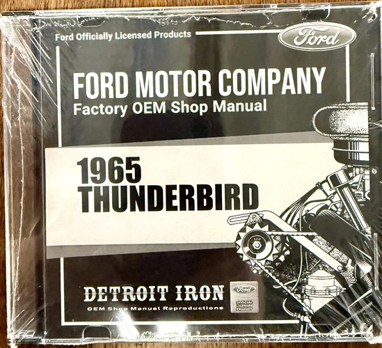 1965 Ford Thunderbird CD-ROM Repair Shop Manual and Parts Book T-bird