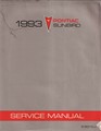 1993 Pontiac Sunbird Repair Manual Original 