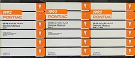 1992 Pontiac Grand Am Repair Manual Original 3 Volume Set