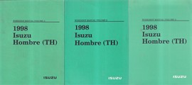 1998 Isuzu Hombre Repair Shop Manual Set Original