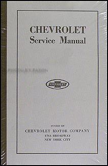 1916-1924 Chevrolet FB & 490 Car and Model T Truck Repair Shop Manual Reprint
