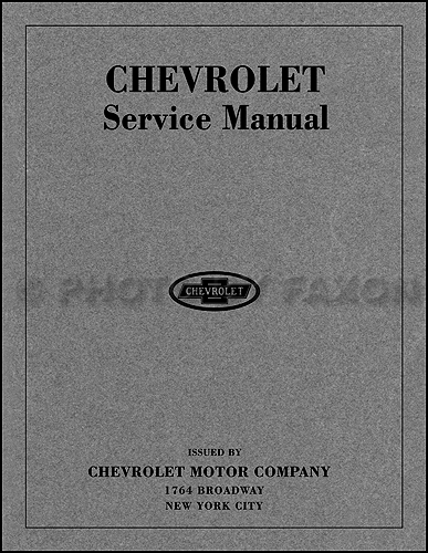 1916-1919 Chevrolet Repair Shop Manual Reprint for 8 Cylinder D and 4 Cyl 490 and F