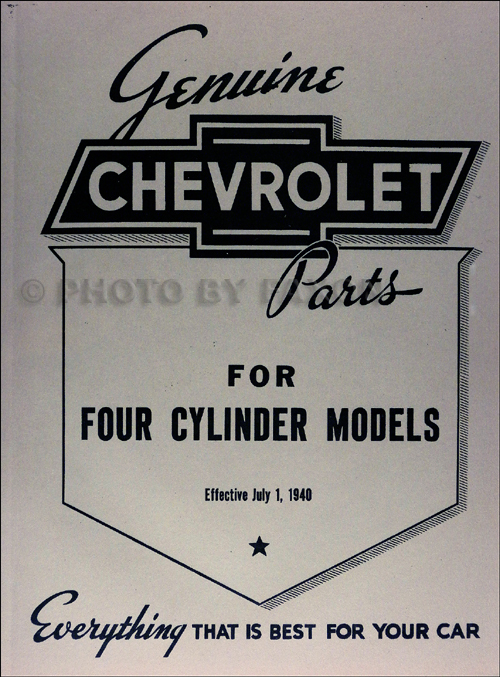 1916-1928 Chevrolet Parts Book Reprint