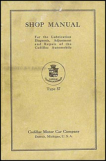 1918-1919 Cadillac Shop Manual Original All Models