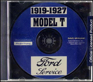 1919-1927 Model T Ford Factory Shop Manual CD-ROM