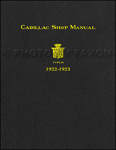1922-1923 Cadillac Shop Manual Reprint