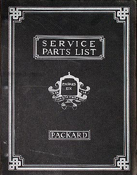 1922-1928 Packard Six Parts Book Reprint 6 Cylinder