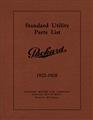 1922-1928 Packard Standard Parts Book Reprint