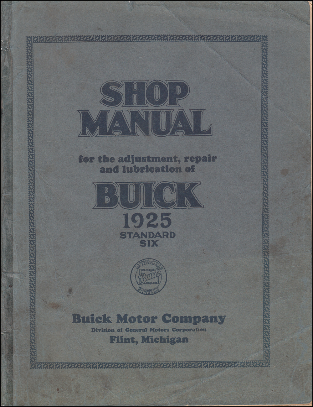 1926 Buick Standard & Master Six Repair Manual Reprint