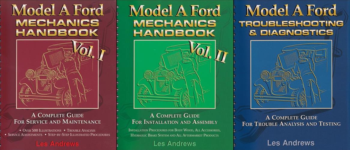 1928-1931 Ford Model A Mechanic's Handbooks and Troubleshooting & Diagnostics 3 book set