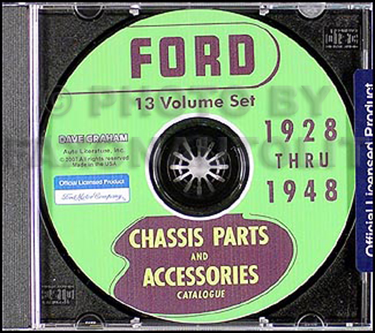 1928-1948 Ford Parts Book CD-ROM Green Bible plus Body Parts Books