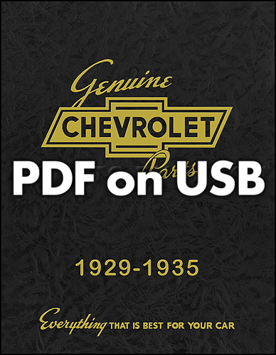 1929-1942 Chevrolet Illustrated Parts Book USB Car and Truck