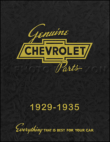 1929-1935 Chevrolet Master Parts Book Reprint