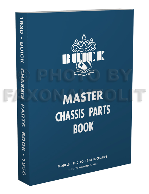 1950-1956 Buick Mechanical Parts Book Reprint