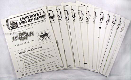 1930 Chevrolet Service News (12 issues) reprint