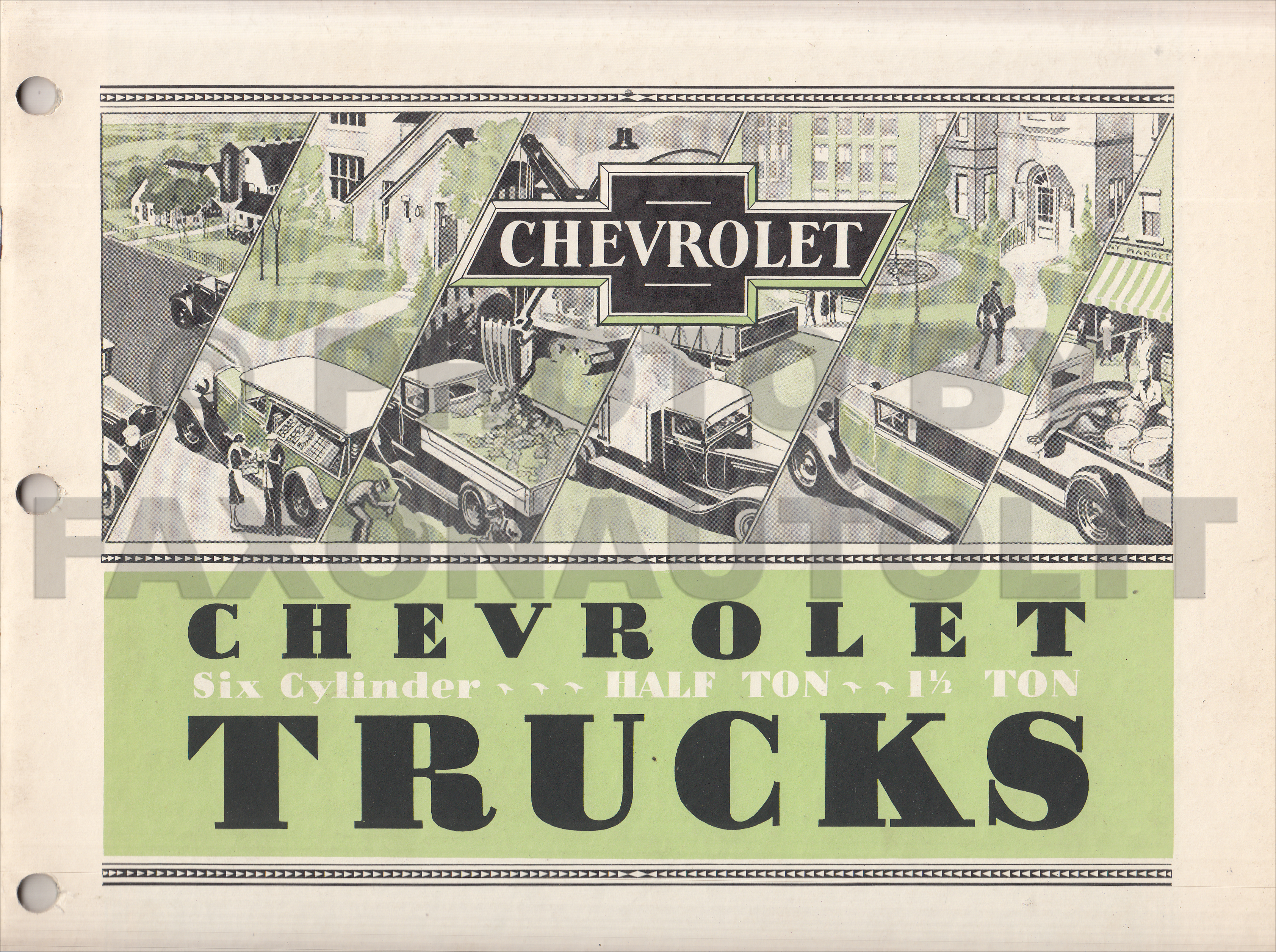 1931 Chevrolet Truck Dealer Album Original