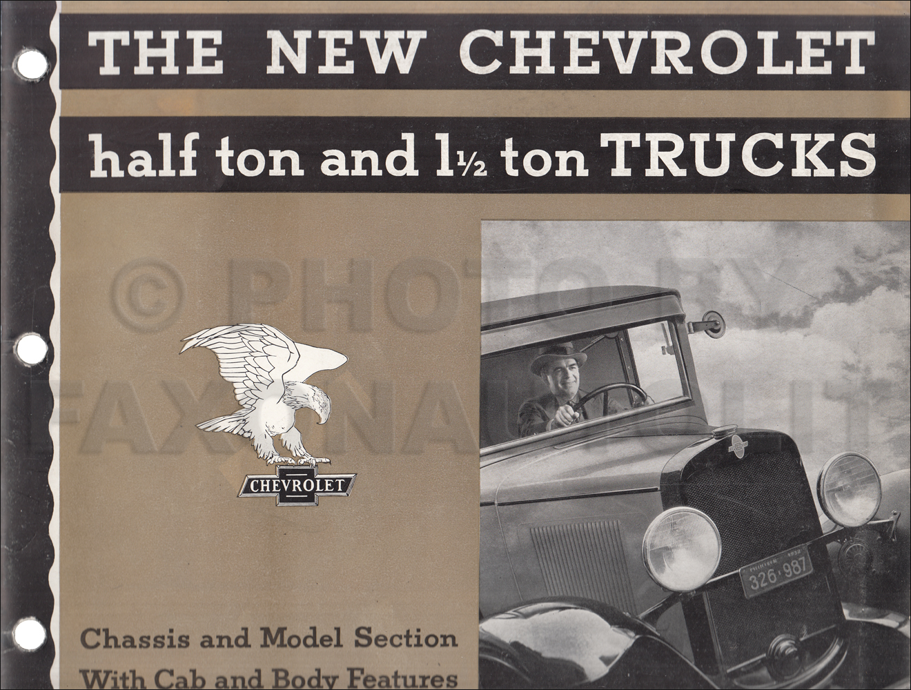 1932 Chevrolet Truck Dealer Album Original Chassis and Models