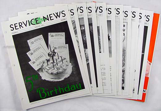 1932 Chevrolet Service News (12 issues) Reprint - History, Accessories, Parts & Repair Changes