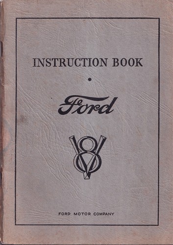 1932 Ford V8 Car & Pickup Owner's Manual Original