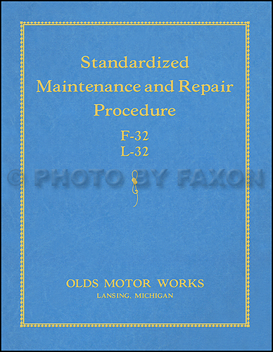 1933 Oldsmobile Repair Manual Reprint