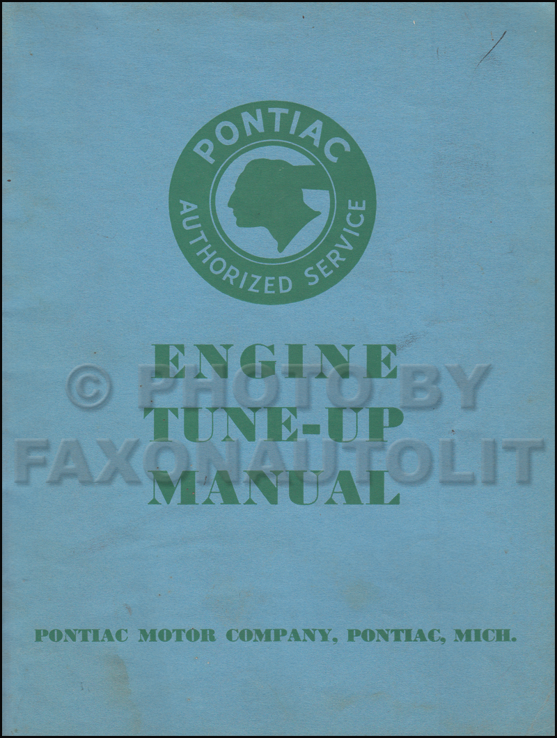 1933-1934 Pontiac Engine Tune-Up Shop Manual Original