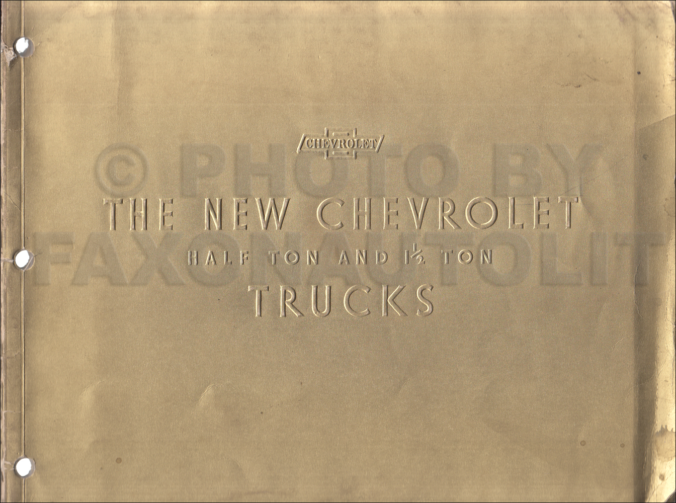 1933 Chevrolet Truck Dealer Album Original