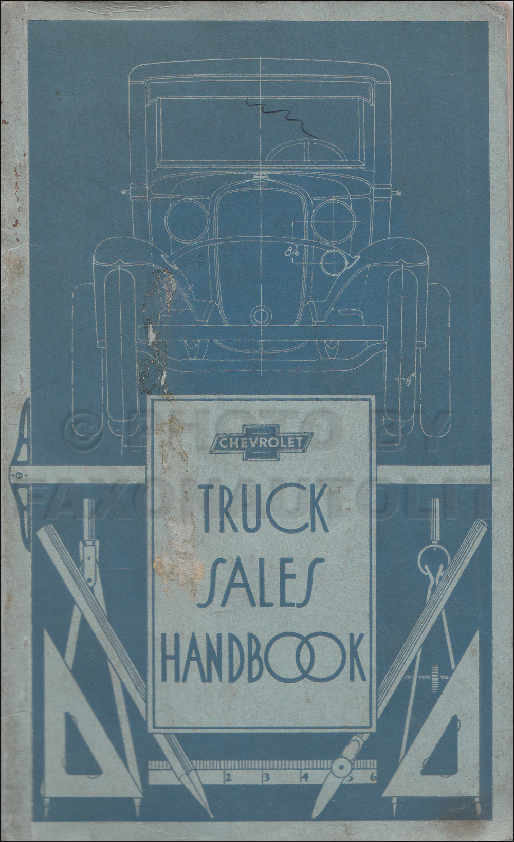 1933 Chevrolet Truck Data Book Original