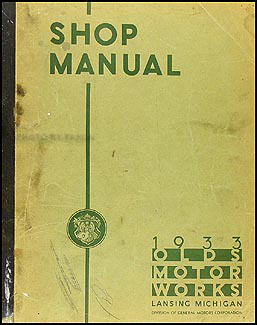 1933 Oldsmobile Repair Manual Original 