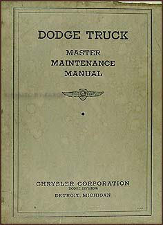 1934-1935 Dodge Truck Repair Shop Manual Original 