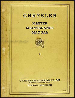 1934-1936 Chrysler Shop Manual Original 