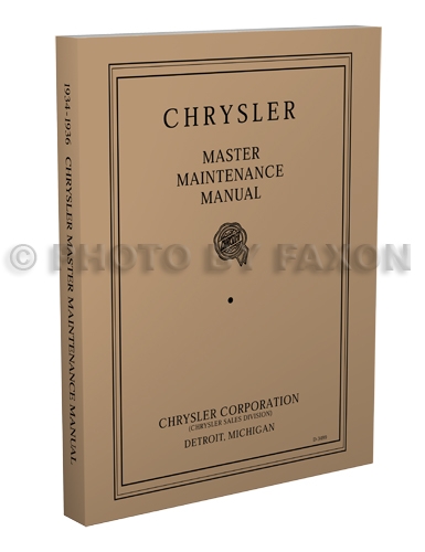 1934-1936 Chrysler Master Shop Manual Reprint