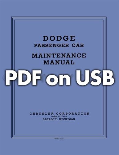 1934 1935 1936 Dodge Shop Repair Manual on USB