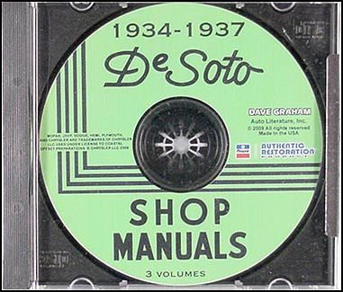 CD 1934-1937 De Soto Master Shop Manual 