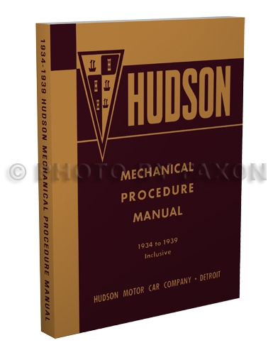 1934-1939 Hudson and Terraplane Shop Manual Reprint 