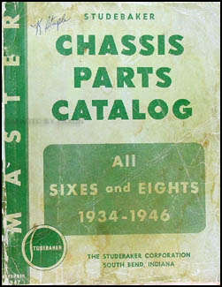 1934-1946 Studebaker Mechanical Original Parts Book