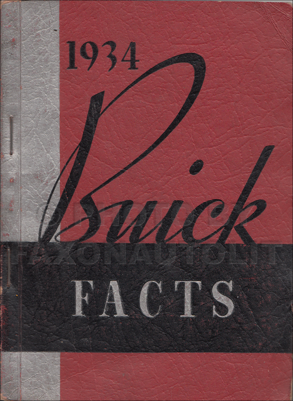 1934 Buick Facts Book Original