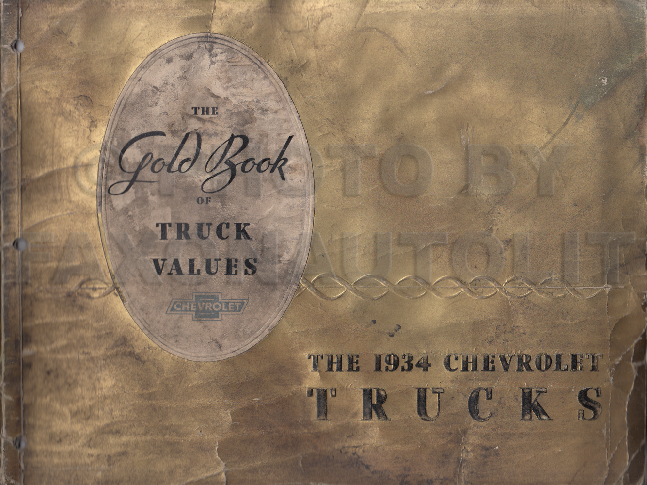 1934 Chevrolet Truck Dealer Album Original