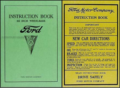 1934 Ford V8 Car & Pickup Owner's Manual Reprint
