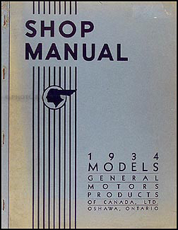1934 Pontiac Shop Manual Original Canadian