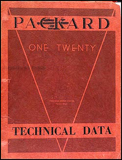 1935-1936 Packard 120 Shop Manual Original 