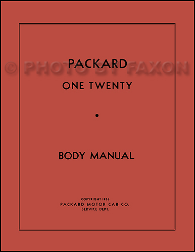 1935-1942 Packard 120 Body Repair Manual Reprint 