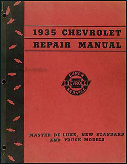 1935 Chevrolet Shop Manual Original 