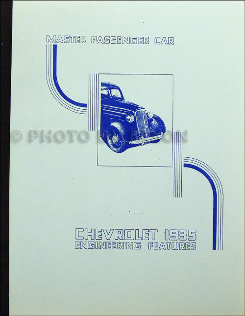 1935 Chevrolet Master Engineering Features Manual Reprint