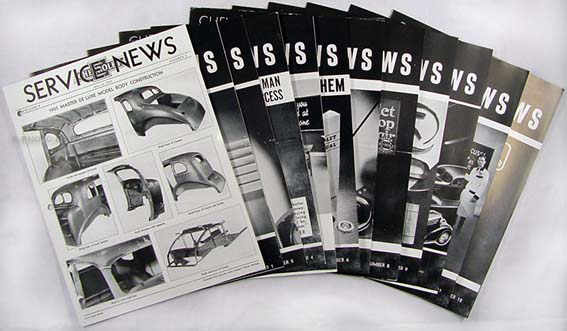1935 Chevrolet Service News (12 issues) - 9 issues on 35, 3 issues 36