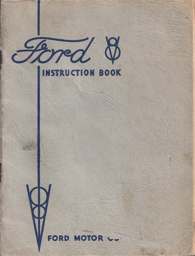 1935 Ford Car & Pickup Owner's Manual Original