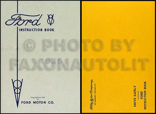 1935 Ford Car & Pickup Owner's Manual Reprint